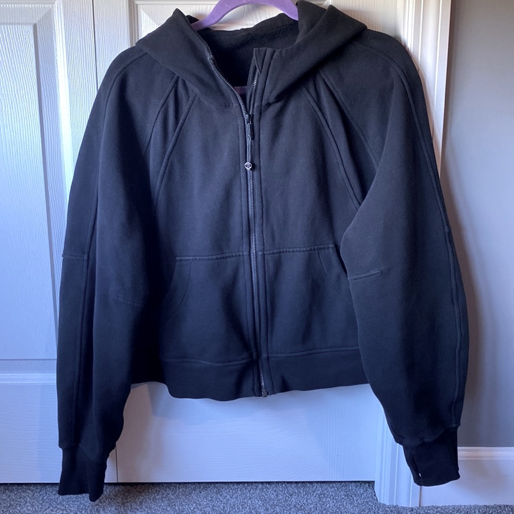 Lululemon oversized cropped full zip hoodie